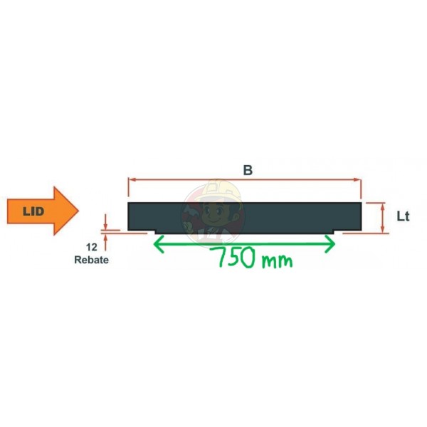 PENUTUP UDRAIN 750 X 750MM